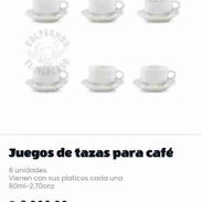 Vendo juego de tazas para café. 6 unidades. - Img 55507209