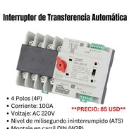 Interruptor de Transferencia Automática CNC 4P 100A 220V - Img 56094290