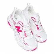 Tenis Blancos Rosados Deportivos Suela Antideslizante Forro VPT# - Img 56775199