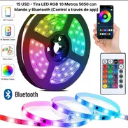 Tira LED RGB 10 Metros Bluetooth - Img 50034603