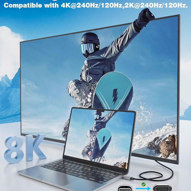 ☎️53544655 🛵 Entrega Disponible ⭐Cable USB-C a DisplayPort 1.4 UANTIN (6 pies / 1.8 m) ⭐ - Img 127614684