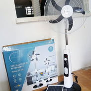 Venta Ventilador recargable pedestal Rudenkov 18" 50W panel solar, mensajería incluida - Img 55137851