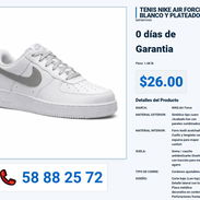 TENIS NIKE AIR FORCE BLANCO Y PLATEADO VPT-0349 - Img 55993413