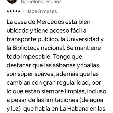 Se Renta  1 HAB Espaciosa  a pocos Pasos de la Universidad de la Habana.Vedado - 5/6
