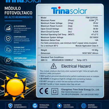 Paneles solares de 225 watts - Img 125361392