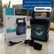 Bocina con linterna. Panel solar, Bluetooth - Img 56556674