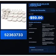 JUEGO DE VAJILLA DE PORCELANA . - Img 57509371