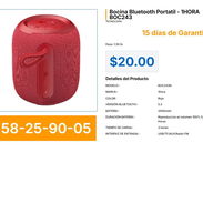 Bocina Bluetooth Portatil - 1HORA BOC243 . - Img 57236609