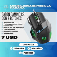 🎮🖱️ ¡ MOUSE - RATÓN GAMING G5 CON 7 BOTONES! 🔥 💰 Precio: ¡Solo 7 $! 🤑 🛡️ Garantía: 7 días. - Img 58134064