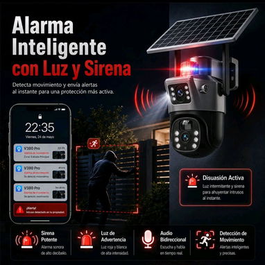 Cámara solar 2 visores a 8 Mpx Wifi - 4/7