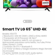 Smart TV LG 65" UHD 4K. Modelo: 65UT73. Nuevo en caja - Img 53681999