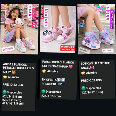 Tenis de niñas - 6/9