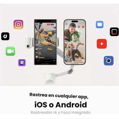 INSTA360 FLOW 2 PRO CREATOR BUNDLE ORIGINAL | GIMBAL 3 EJES + SPOTLIGHT + MAGSAFE | NUEVO - 2/10
