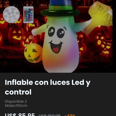 INFLABLES DE HALLOWEEN 🎃 PARA DECORAR CASAS,NEGOCIOS Y EVENTOS - 8/10