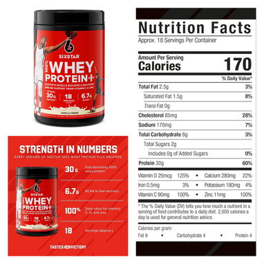 Whey protein Six Star 18 servicios, 30 gramos de protiena por servicio 55595382 - Img 74241491