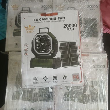 Ventilador recargable F6 con panel solar - 2/3