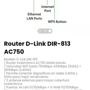 Router D-Link DIR-813 AC750 Modelo: D-Link DIR-813 - Img 116517045