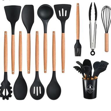 Utensilios de cocina, 12 utensilios de silicona - 3/10