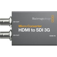 Convertidor Blackmagic HDMI a SDI 3G | CONVCMIC/HS03G/WPSU | 1080p60, Tally, Cable Largo - Img 52308976