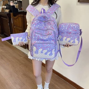 Mochilas escolares con merendero no es térmico y bolsito-cartuchera 35USD - 4/7