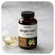 Extracto de Jengibre con Aceite MCT 300mg (NatureBell · 300 cápsulas blandas) - Img 58410654