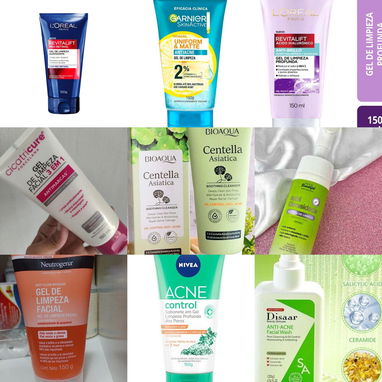 ✅ limpiadores faciales en gel o foam de todo tipo, loreal, garnier, roche posay cerave bioaqua y sadoer ✅ - 4/5