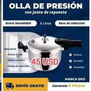 Olla de Presión con junta de repuesto - Acero Inoxidable, Base de Inducción - Img 57424374
