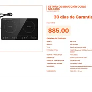 Estufa de inducción doble Milexus con forma ergonómica de 560x310 mm VPT#-0129 - Img 55665916
