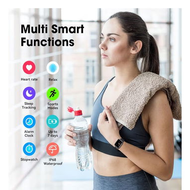 RELOJ INTELIGENTE .SMART WATCH. MARCA LIVIKEY ORIGINAL IP68 .FITNESS PARA DEPORTES. NEW SELLADO EN CAJA. TRAIDO DE USA. - Img 121872596