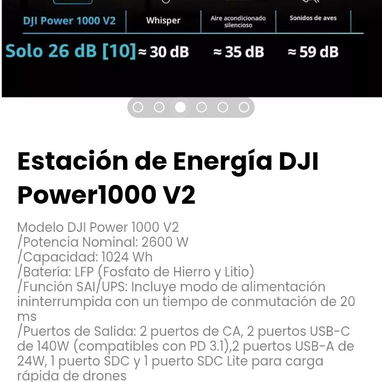 Estación de Energía DJI Power1000 V2 Modelo DJI Power 1000 V2 - Img 119885229