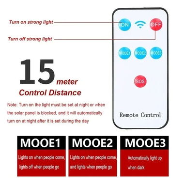 Lámpara solar para exteriores con sensor de movimiento, 4 modos, impermeable IP65. Nueva en su caja! - Img 118050318