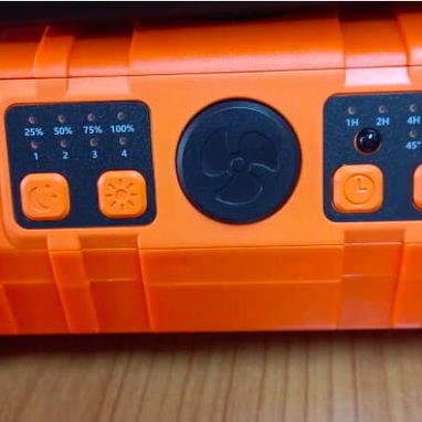 VENTILADOR RECARGABLE PORTÁTIL F6 CON LUZ LED 20000mAh NARANJA o VERDE - Img 109448438