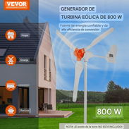 Generador Eólico 800W 12V Turbina de Viento 3 Aspas - Img 57509428