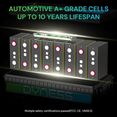 Batería LiFePO4 24V 100Ah (2560Wh) Dyness con BMS 100A y protección de baja temperatura - Ideal para sistema solar 🌐 - 4/8