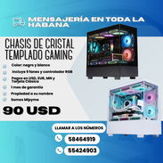 🖥️ CHASIS DE CRISTAL TEMPLADO GAMING 🔴 TRAE 9 FANES Y CONTROLES RGB 💲90 USD - Img 52732492