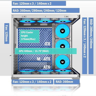 Chasis ARGB 9 ventiladores preinstalados - Img 108721785