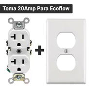 Tomacorriente 20 Amp 125V Con Tapa Blanca Sin Caja - Img main-image-54774535