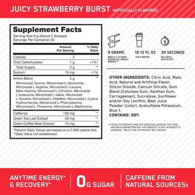 AMINO ENERGY ON OPTIMUM NUTRITION AMINOACIDO - Img 123163621