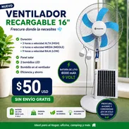 🌬️🔋 VENTILADOR RECARGABLE 16” SOLAR - Img 55605376