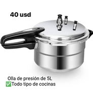 Olla de presión de 3 válvulas de 5 litros, arletyisla 💯 - Img 57572233