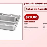 FREGADERO DE ACERO INOXIDABLE . - Img 57007323