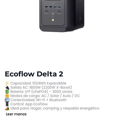 Eco Flow delta 3 Classic en 649 USD - Img 123803178