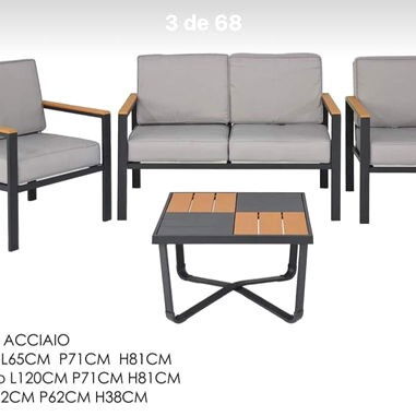 Juegos de terraza de estructura metálica - Img 122433033