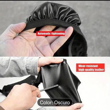 Forro de asiento de bicimoto, impermeable, cómodo y de buena calidad, color carmelita - Img 119910756