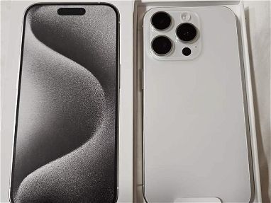 Se vende iPhone 📱15 pro Dual sim 512gb en caja📦🆕.  (Color blanco) modelo europeo, Dual Sim. Libre de fabrica. 0km - Img main-image