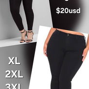 Pantalones elastizados negros $20usd - Img 54557477
