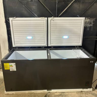 Nevera Horizontal 26.5 pies 2 Tapas con luz led interior Marca DISA color gris Precio $710 USD Transporte Incluido Factu - Img 120673386