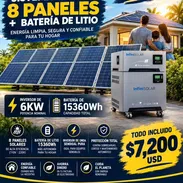 Sistema solar 8 paneles + batería de Litio ferroso - Img 57798292