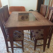 Vendo juego de comedor de caoba mesa con 4 sillas - Img 45545120