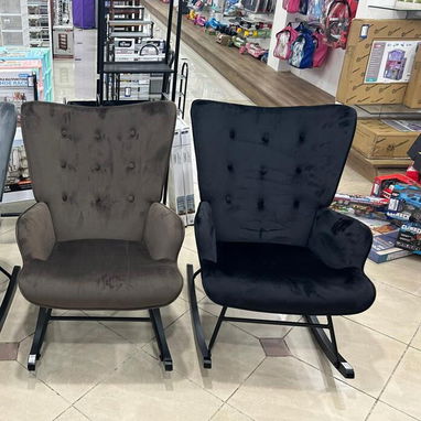 🪑Elegante silla mecedora de terciopelo-Disponible - 5/5